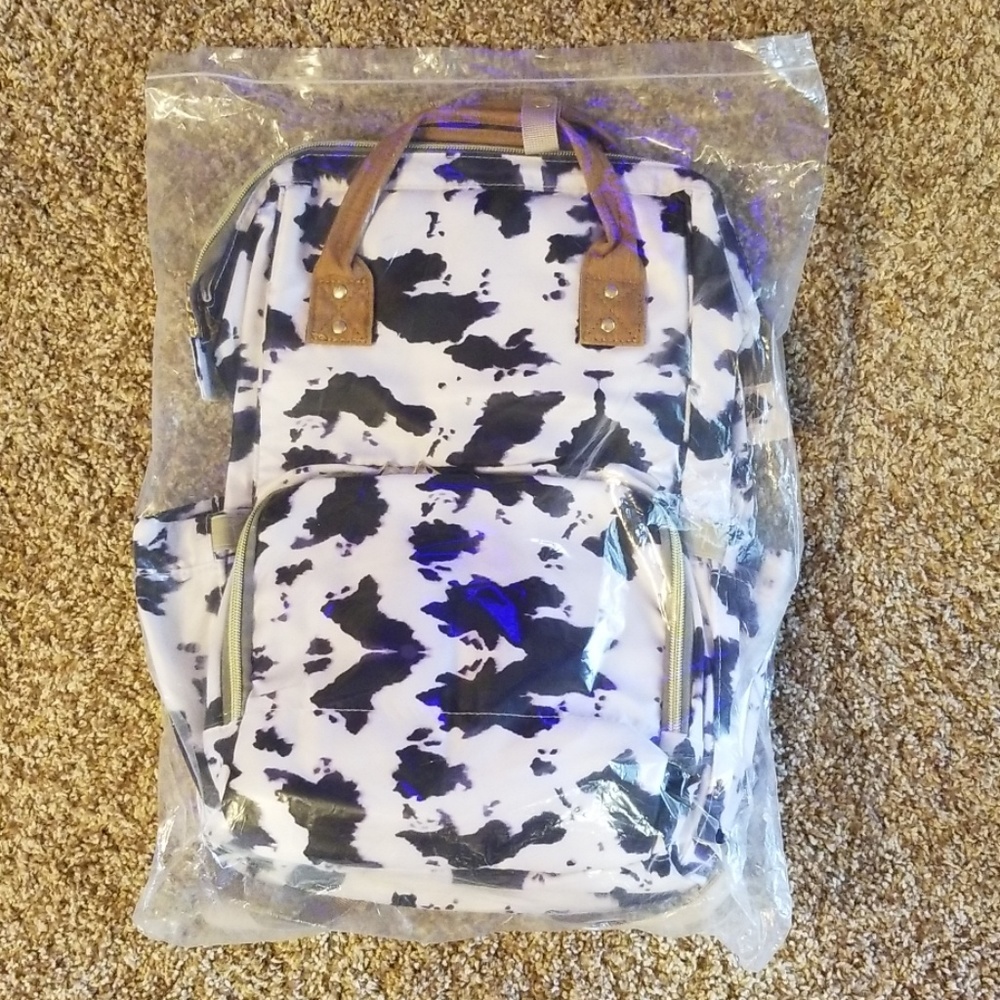 Cow Print Diaper Bag